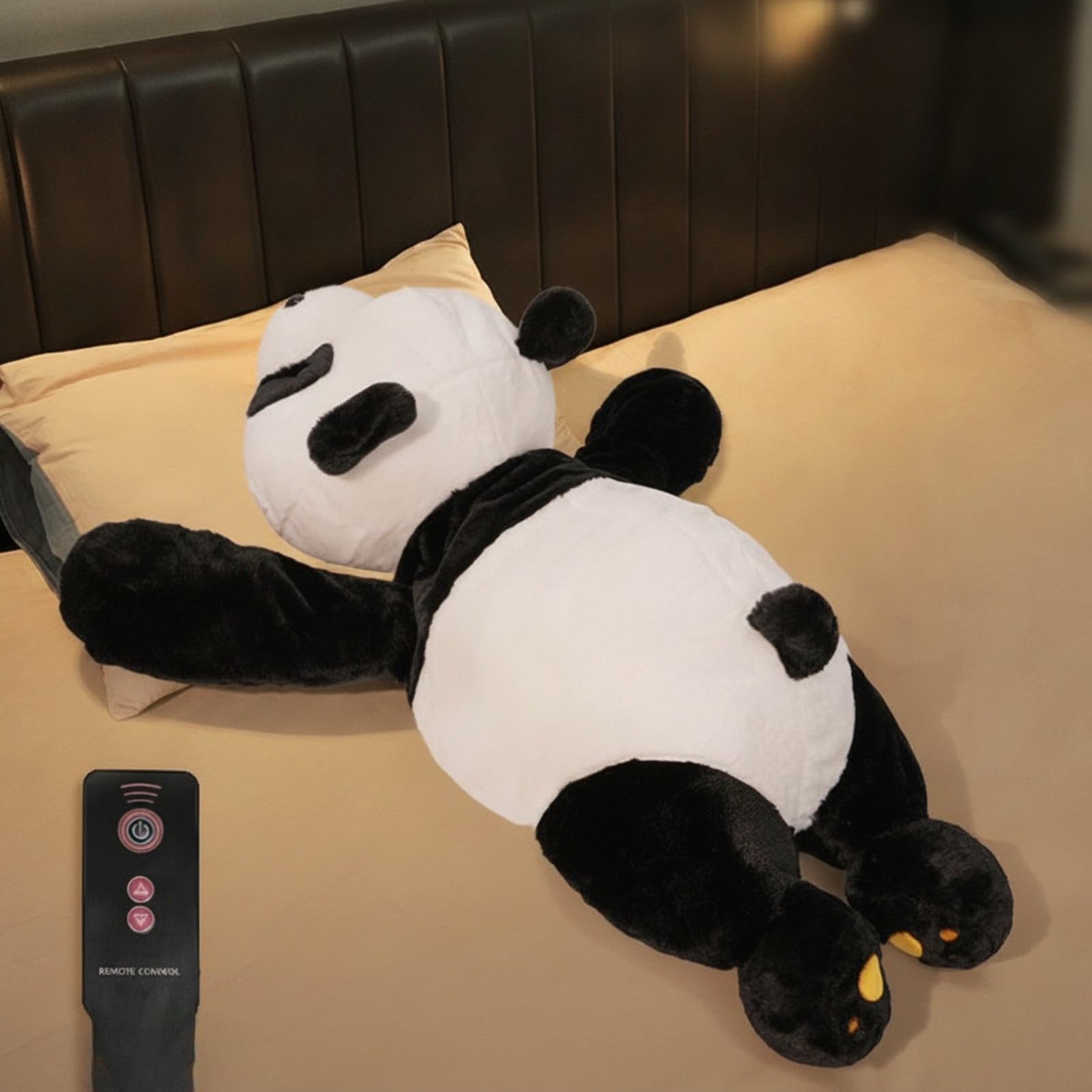 predolo Peluche a Forma Telecomando Silenzioso Orsetto Peluche con Movimento Ritmico Ricaricabile per Riposino, 120x60x29cm