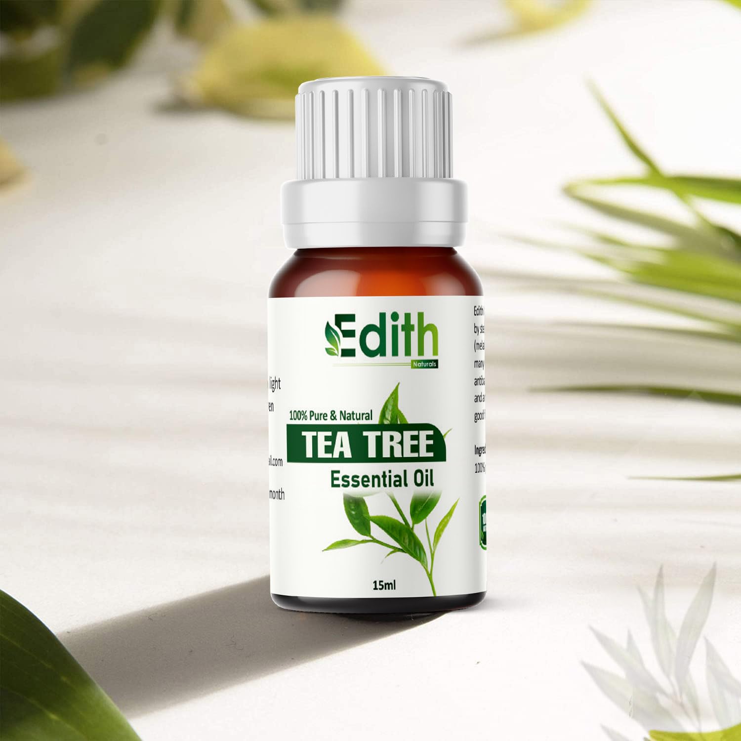 Tea Tree Essential Oils for Skin, Hair, Face, Acne Care, 100% Pure, Natural and Undiluted Therapeutic Grade Essential Oil (Tea Tree 15ML)-image-4