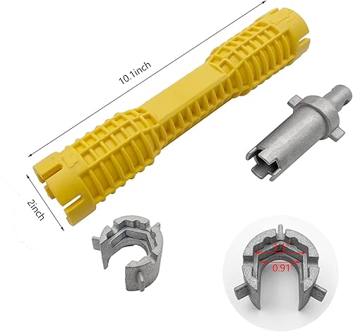 Miniatura 10 de QYQRQF Llave de lavabo herramienta de instalación de grifo y fregadero herramienta multifuncional de fontanería extractor de tuberías para fregadero