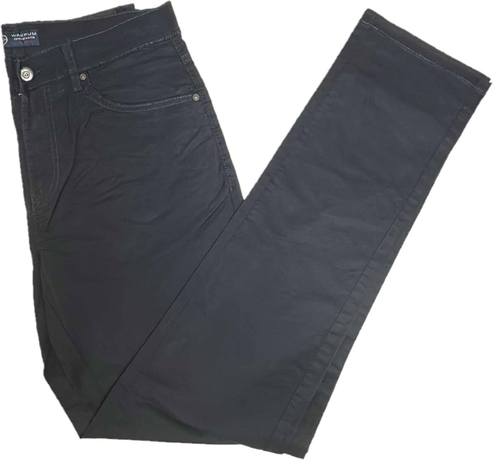 Wampum - Pantalone in Cotone Leggero Modello Jeans 5 Tasche Regular Fit per Uomo (MOD. 11704)