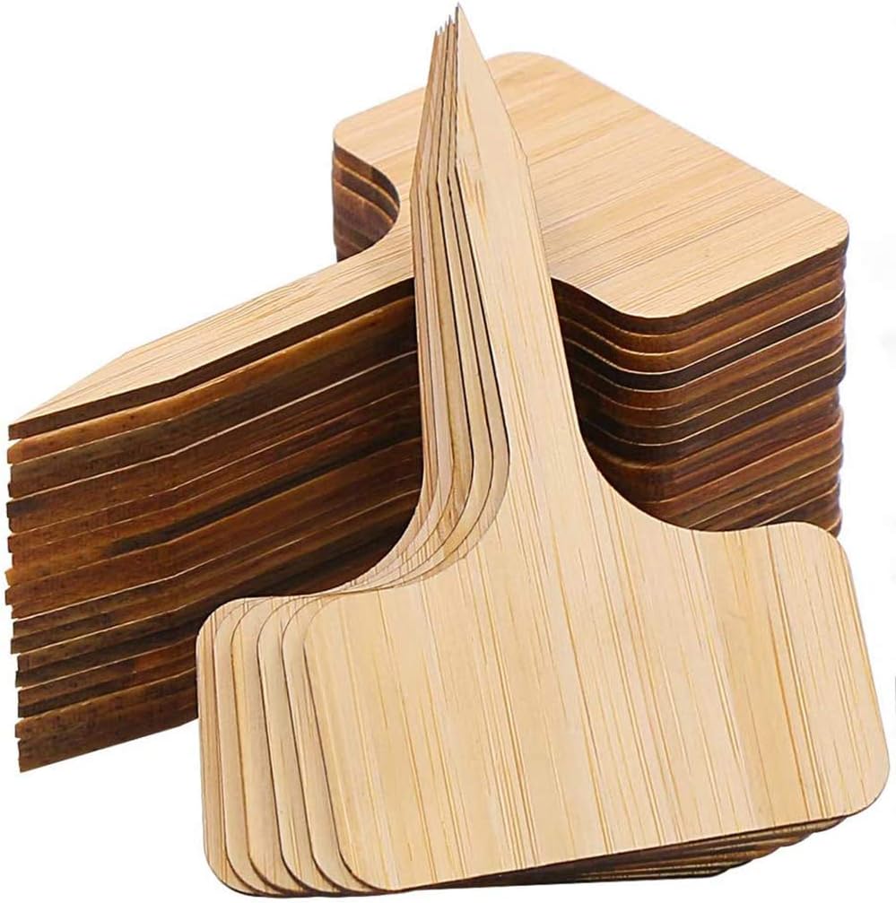 50 Pcs Garden Labels and Marker Plant Tags Bamboo Plant Labels Plant Markers
