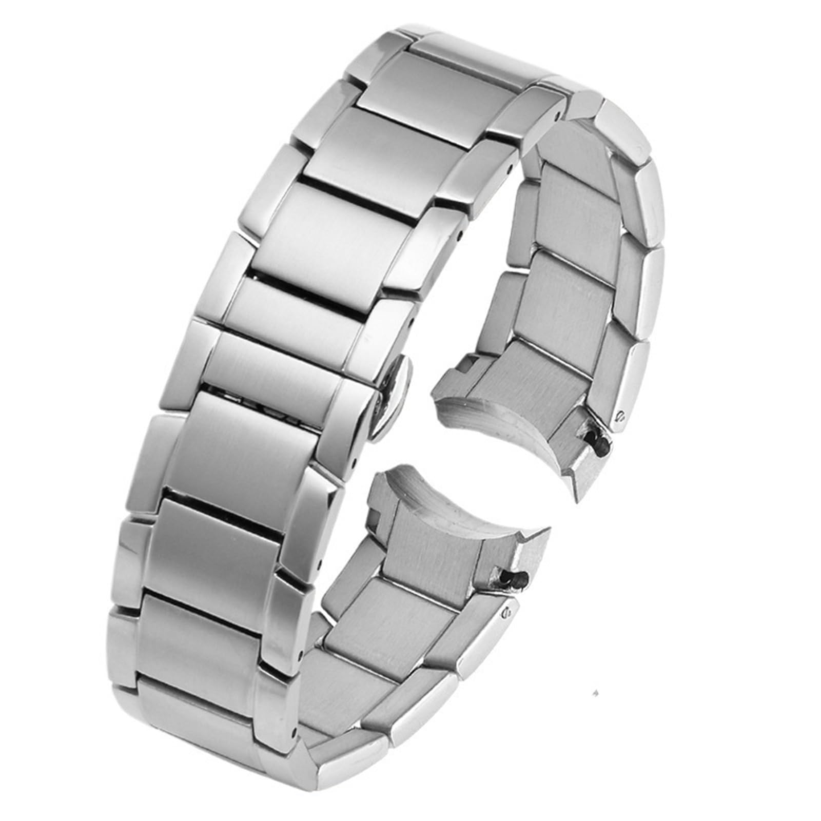 ECPGPMDLDT Stainless Steel Watch Band Metal Replacement Bracelet 22mm Unisex Suitable for Smart Watch Quartz Watch
