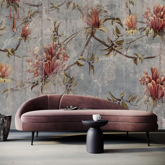 Muralo - Tapeta 3D z włókniny - fototapeta z efektem 3D - tapeta do salonu, sypialni, tapeta ścienna - fototapeta - motyw kwiatów - szer. 450 cm x wys. 300 cm
