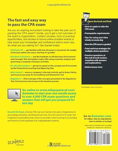 Cpa Exam For Dummies With Online Practice #TOP1
