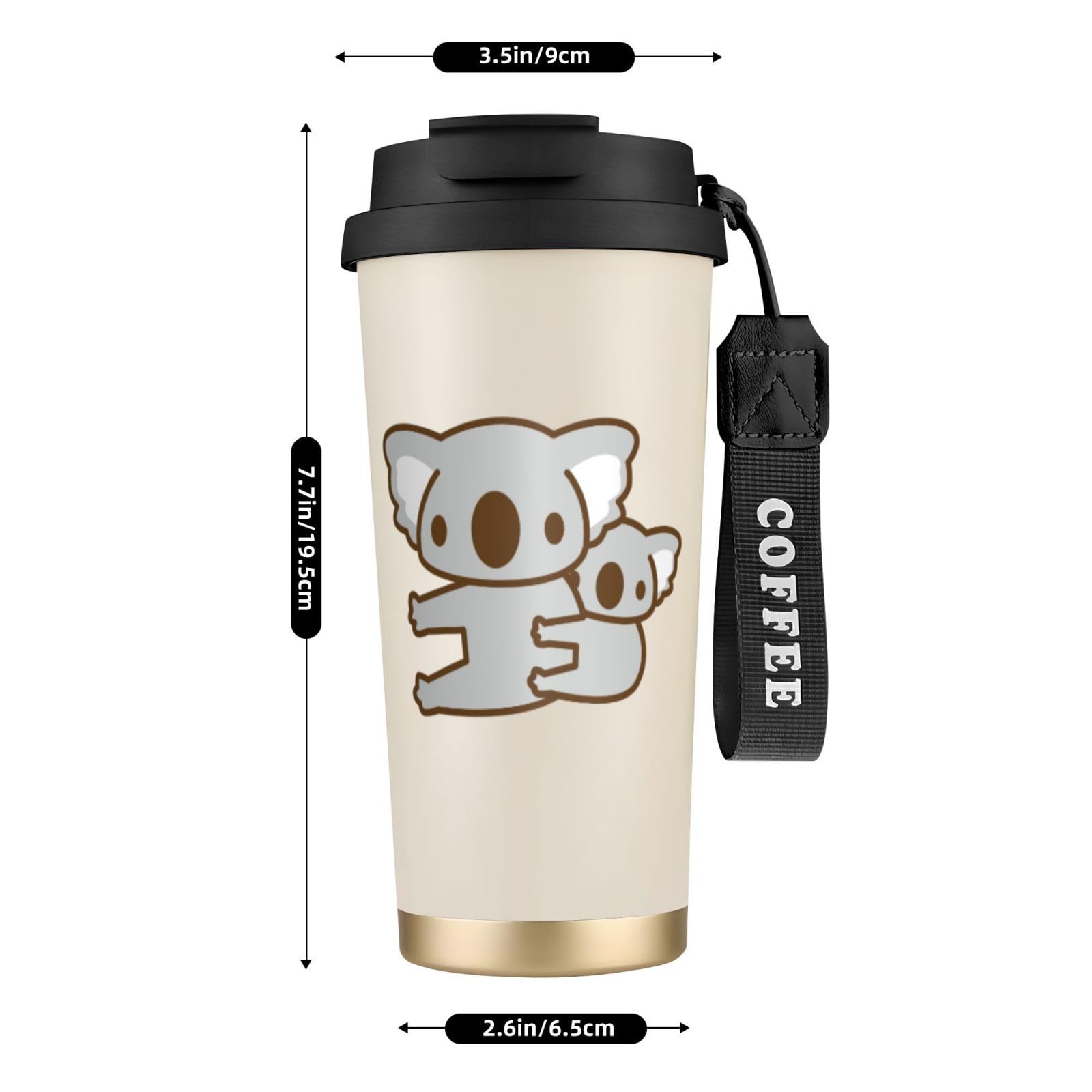 Amazon | コアラの親子 タンブラー500ml 水筒 316ステンレス製