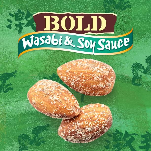 Miniatura 3 de Almendras Blue Diamond, Wasabi y Soy, 4 onzas, paquete de 3 (12 onzas en total)