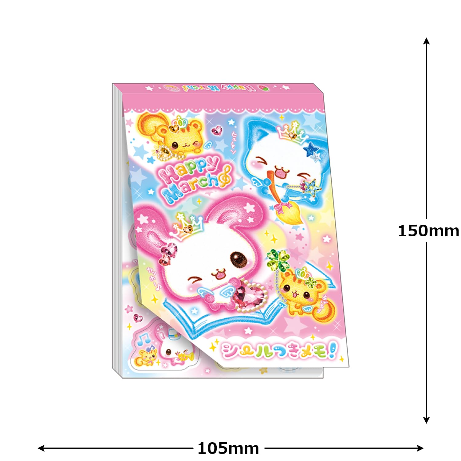 Amazon.co.jp: カミオジャパン メモ A6 シール付きメモ 平成ファンシー