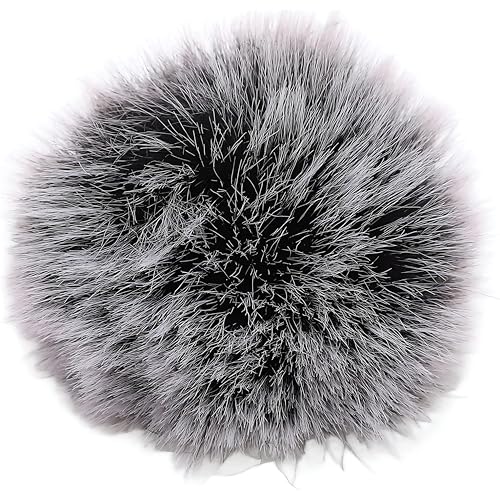 Image of CLAPONE Microphone Wind Muff Windscreen for Lavalier Lapel Microphones - Outdoor Dead Cat Cover for Wind Noise Reduction - Compatible with Most Lapel Mics (Brown, 2 pcs 5mm -10 mm)