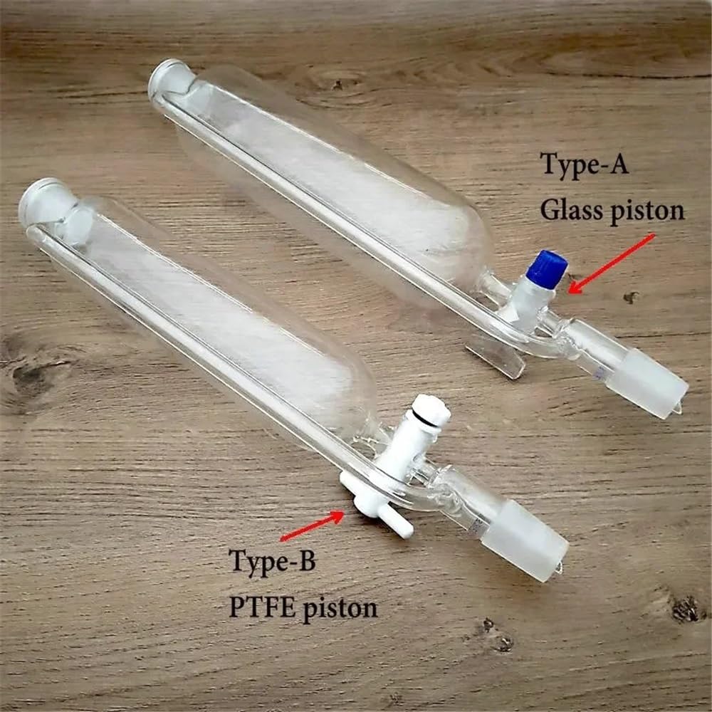 1 pezzo da 25 ml a 1000 ml di vetro cilindrico a pressione costante con pistone in VETRO da laboratorio(500ml 24x24 Type-A)