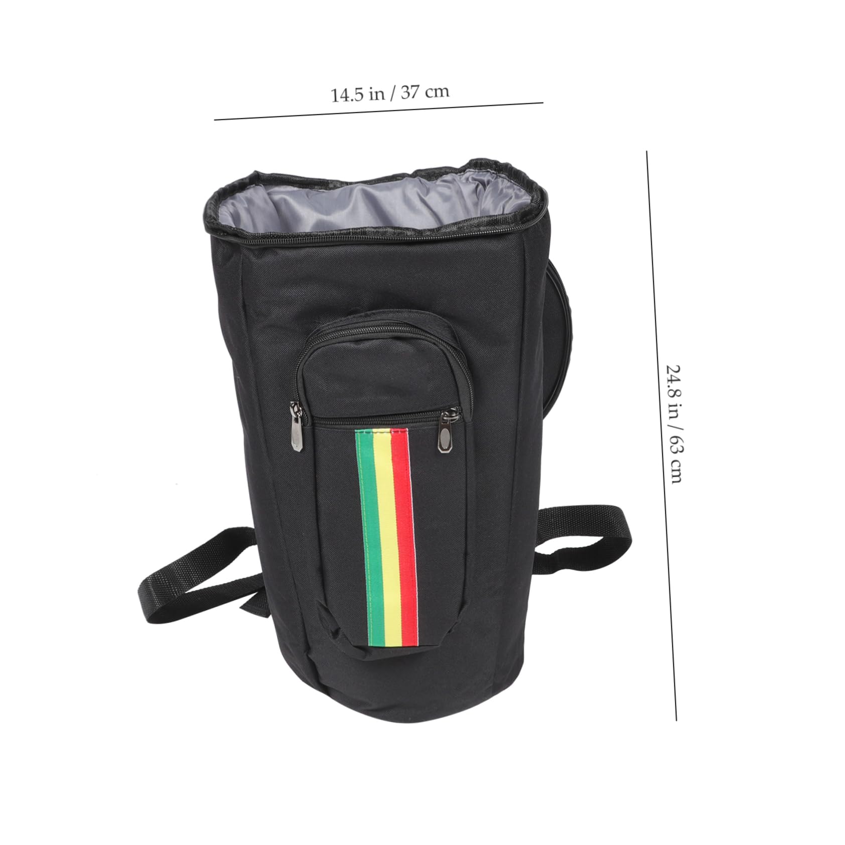 VANZACK African Drum Carry Bag Portable Drum Storage Backpack for African Drums Multi Purpose Accessory Pouch with Smooth Zipper for Musicians and Drummers