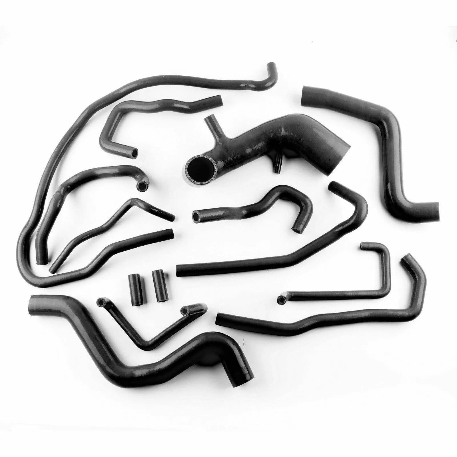 CMS - Kit de mangueras de refrigerante de silicona de 3 capas para NIS san Patrol/Safary GR 3.0TD ZD30 Y61 (negro)