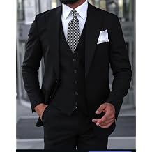 layda EM R, Erkek Siyah 3 Par a Tak m Elbise, Slim Fit, Yelek Dahil, 54 Beden