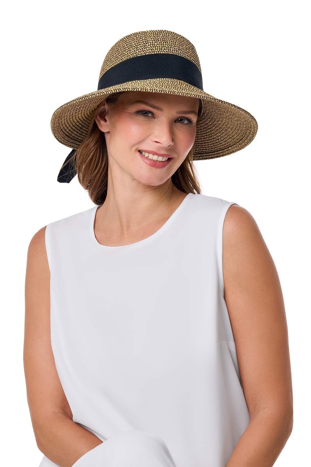 Women's Sun Hat with Ribbon - UPF 50+ Sun Protection - Clara