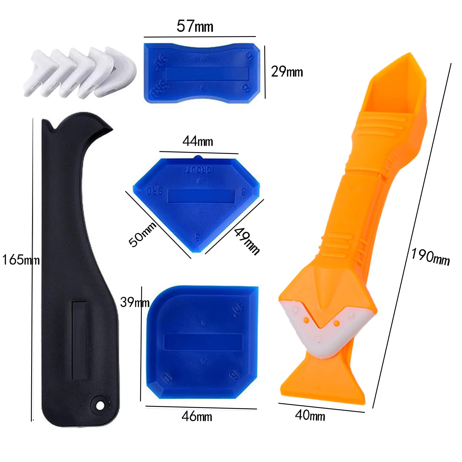 3-in-1 Abdichtungswerkzeug Set - Fugenentferner & Silikonapplikator Für Bad & Küche