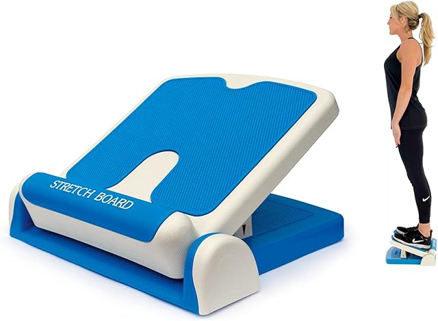 PHYSIOWORX Adjustable Stretch Board | Calf & Hamstring Stretch Board | Plantar Fasciitis Slant Board
