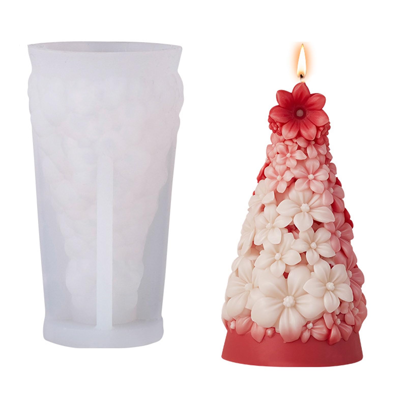 Kalttoy Holiday Silicone Christmas Tree Designs for Aromatherapys and Artistics Creation Christmas Craft Silicone
