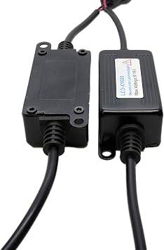 SOCAL-LED LIGHTING H4 9003 LED Decoder Upgraded Strong Canbus Error Code Warning Canceller Anti Flicker Relay Adapter, Pack of 2