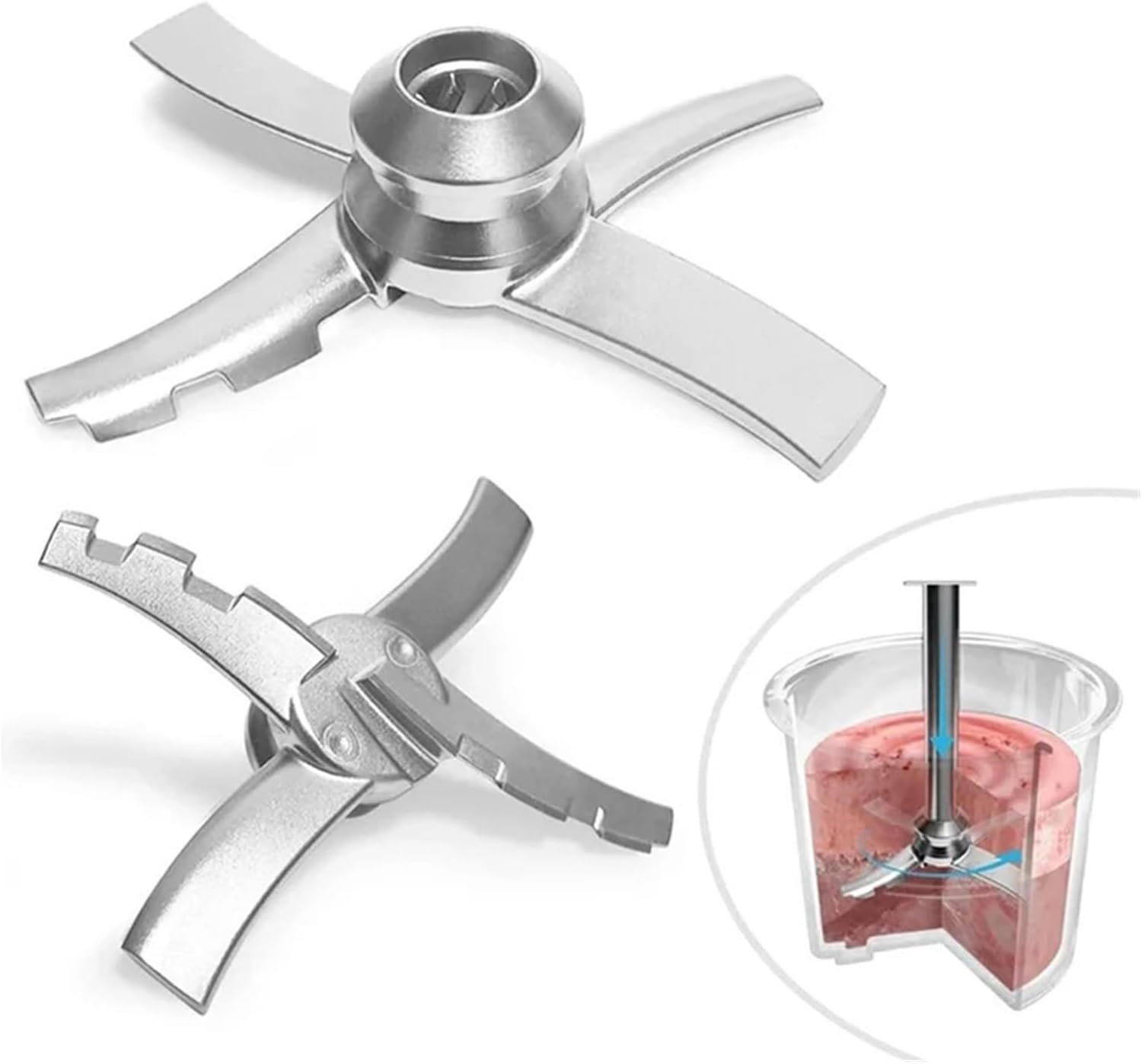 BBNV-4PCS 交換用パドルブレード 互換性があります 忍者クリーム NC300 シリーズアイスクリームメーカー、ミキシングブレ