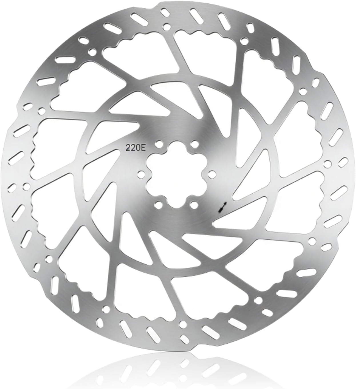 Automotive Universal Heavy-Duty 220MM Thickened Front Brake Disc Compatible with Surron LBX, Segway X260/X160,Talaria Sting Offroad TL50 etc Stainless Steel Motorcycle Brake Turntable