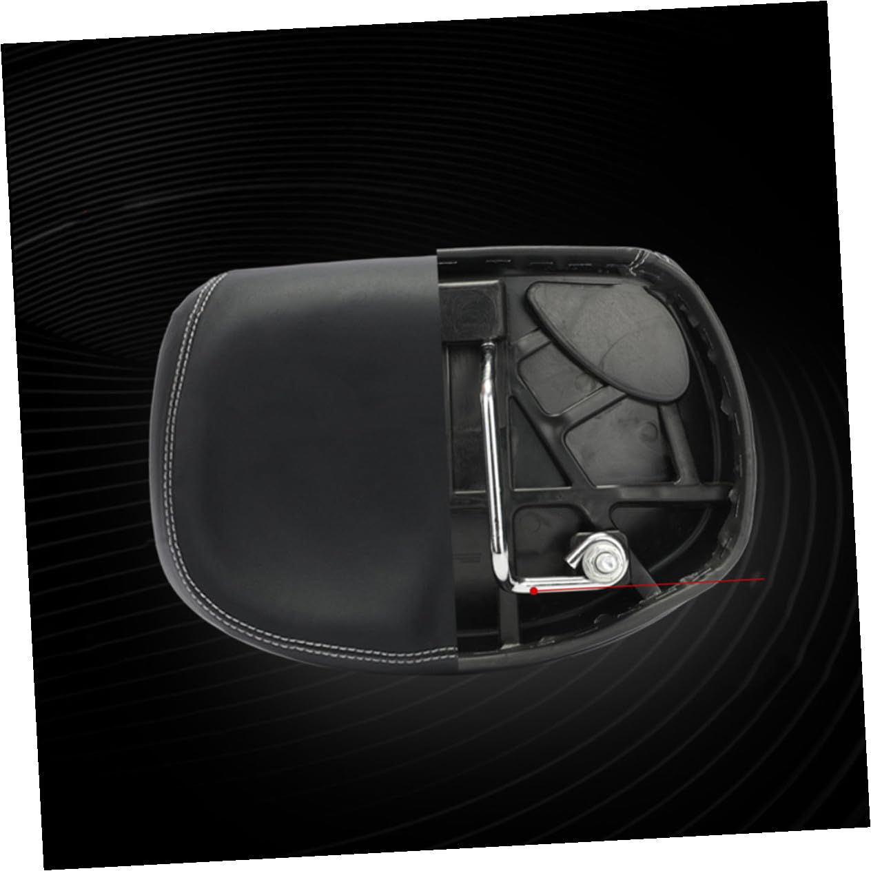 Hemobllo Coussin de Siège de Vélo PU Épaissi Coussin de Respirant pour Vélo de Montagne Route Équipement de Cyclisme Extérieur Noir