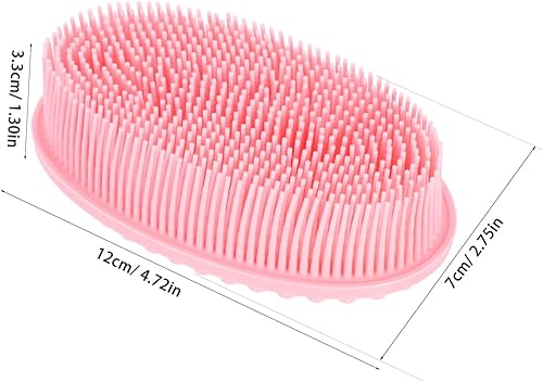 Miniatura 2 de Cepillo suave para masaje corporal y cuero cabelludo para limpieza de la piel, diseño ergonómico para autolimpieza, desarrollo sensorial, material