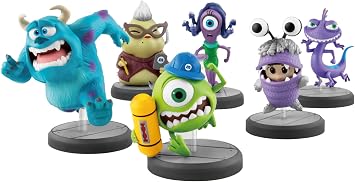 Beast Kingdom Monsters Inc. MEA-039 Mini Egg Attack 6-Piece Figure Set,Multicolor