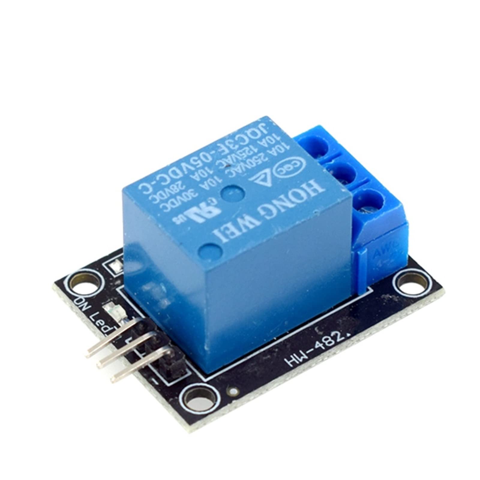 AQHYEBNSR KY-019 1 Channel Relay Module Shield for AVR DSP ARM for 5V-12V TTL Control Signal MCU Blue Development Board