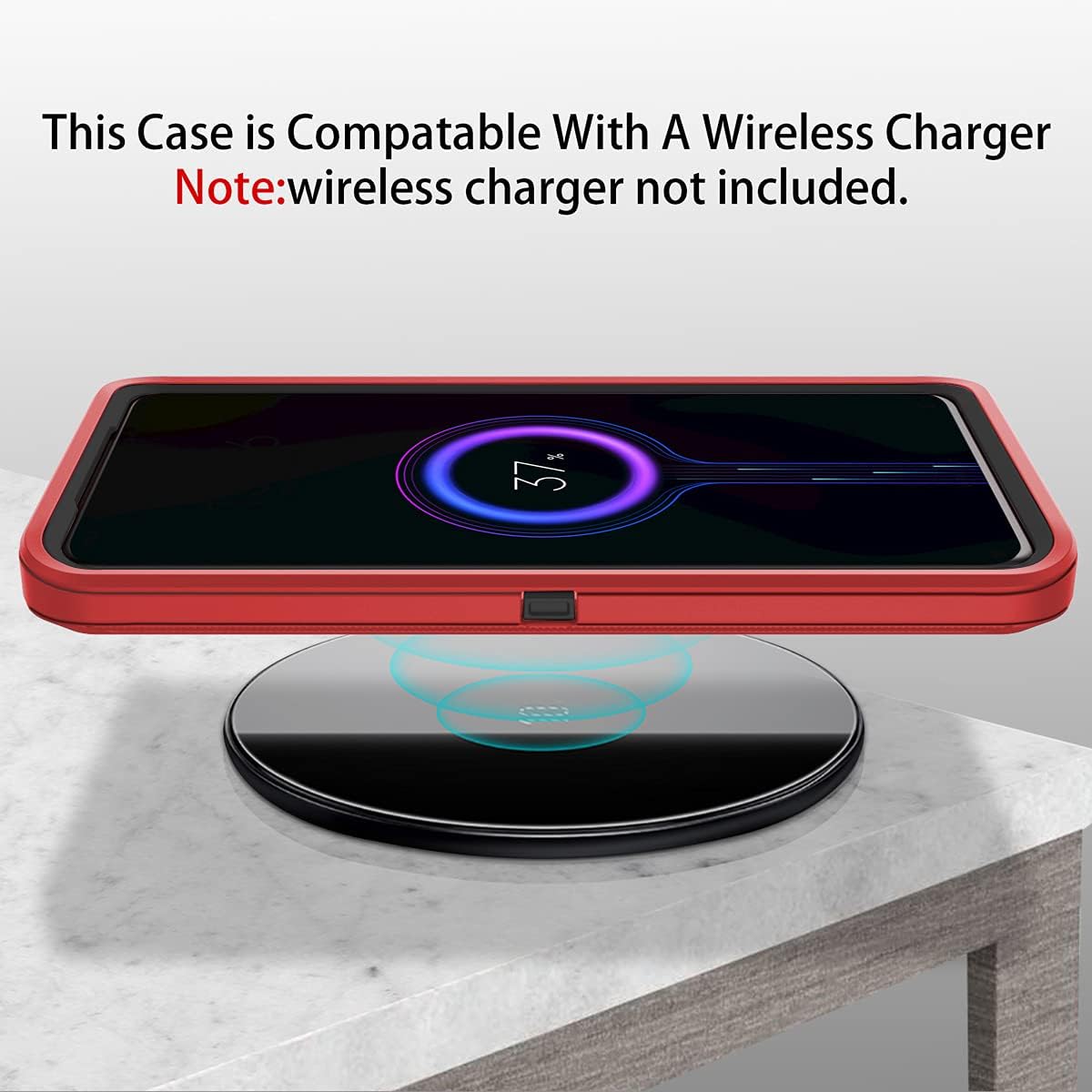 I-HONVA for Galaxy S20 Plus Case Shockproof Dust/Drop Proof 3-Layer Full Body Protection [Without Screen Protector] Rugged Heavy Duty Durable Cover Case for Samsung Galaxy S20 Plus, Red/Black