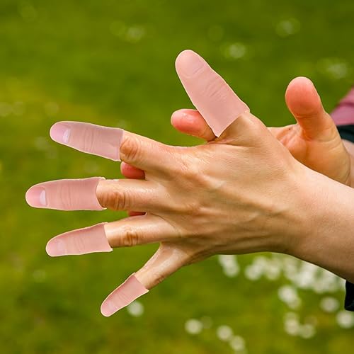 Miniatura 4 de STOBOK Caja inútil Caja inútil Caja falsa dedo 20 piezas interesante dedo cuna accesorios mago cubiertas de dedos trucos accesorios falso pulgar