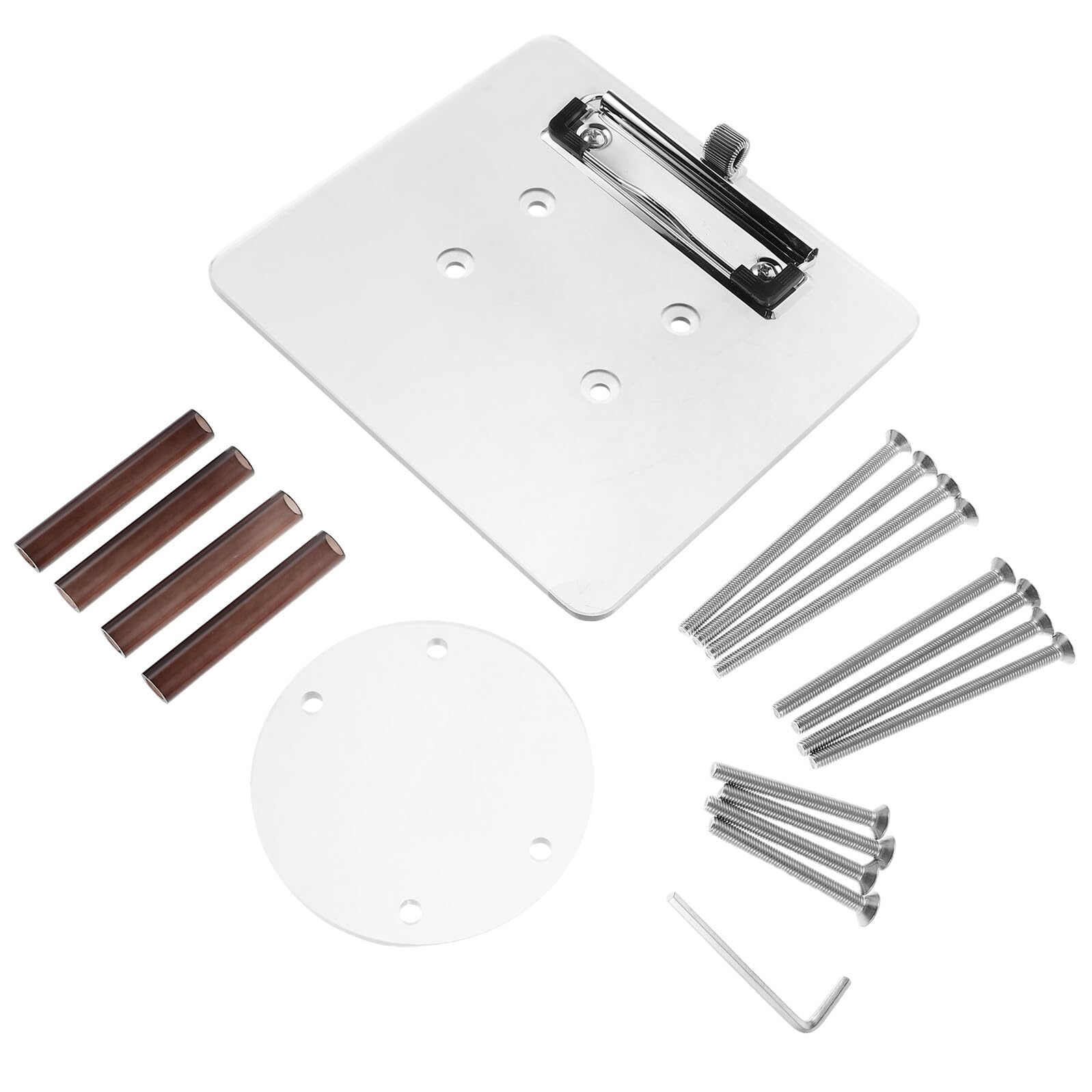 Soporte para Tarjetas de Puntuación de Acrílico para Carrito de Golf Clip Resistente para Volante Compatible con Carrito Club Accesorio para Golf al Aire Libre Fácil de