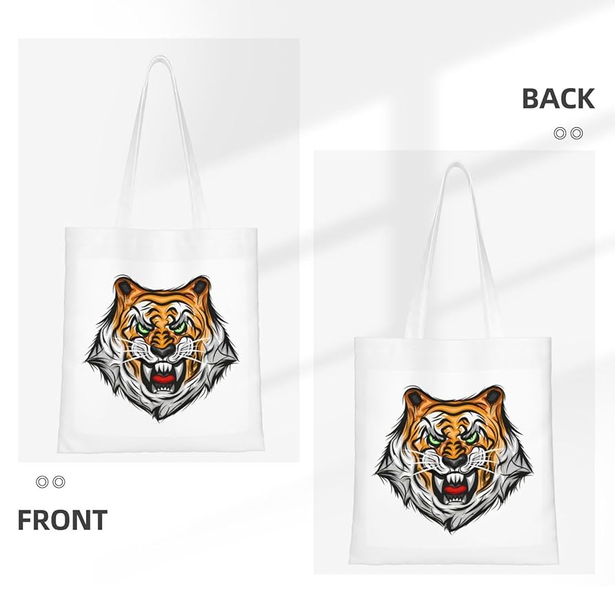 Amazon.co.jp: トートバッグ ショッピングバッグ 虎柄 トラ柄