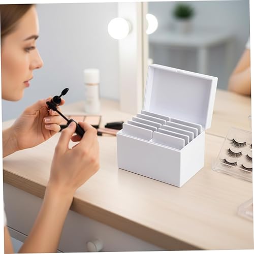 Miniatura 3 de Lash Organizer 10 Layers Magnetic False Eyelash Storage Case with 10 Pallets Makeup Organizer Eyelash Holder Case