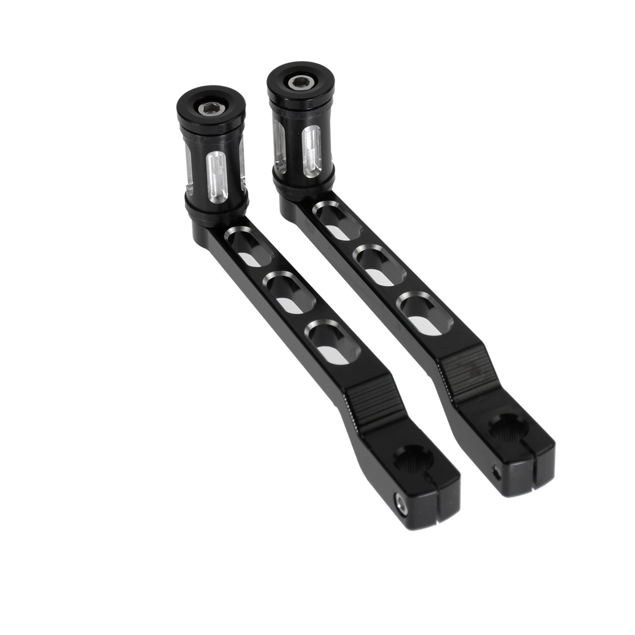 LDJXDADI Heel Toe Shifter Lever Pegs,Front Rear Shift Peg Fit For Harley Touring Street Glide Road King Road Glide Electra Glide 1988-2024, FL Softail 1986-2017, Trike 2008-2024 Chrome