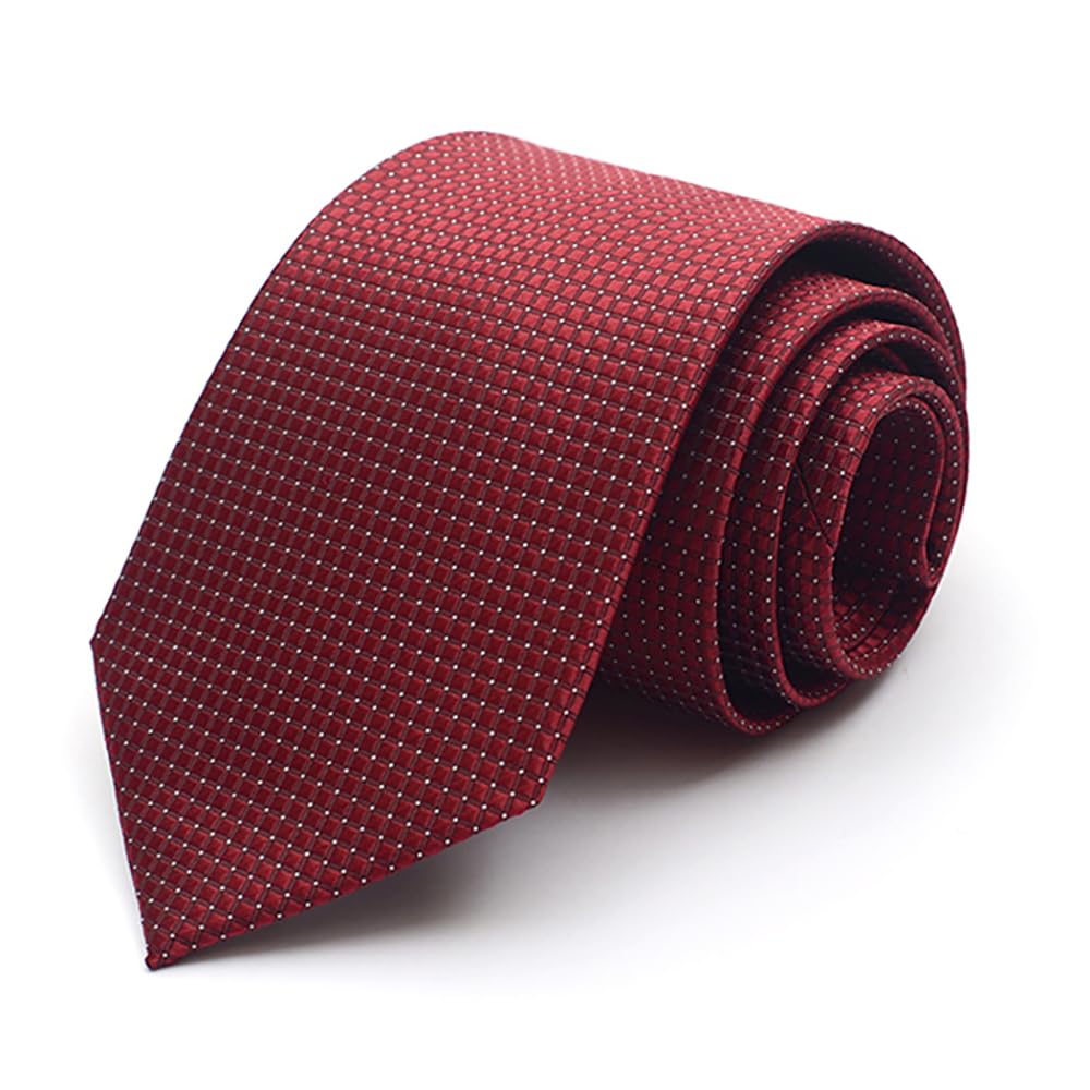 Fashion 3.5'' Ties for Men Business Wedding Necktie 9CM Checkered Striped Plaid Polka Dot Neck Tie Gift Box