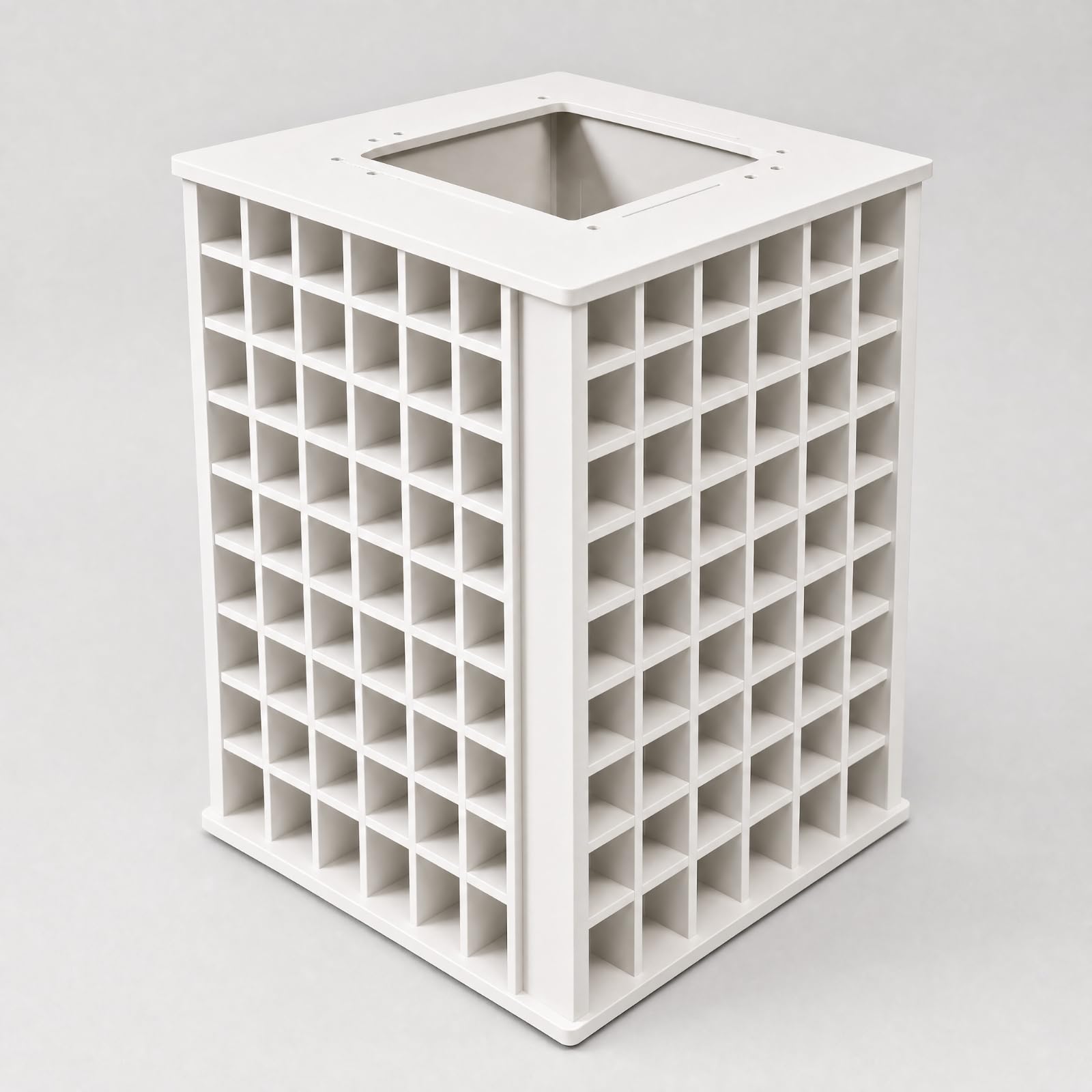 Organizador PVC con 240 Compartimentos Compacto Organizador Giratorio con Base Turntable Oculta Morno para Manuali, Tocadiscos Metálico