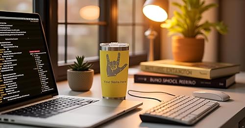 Vista 43 de LaserGram 20oz Vacuum Insulated Tumbler Mug, Paramedic, Personalized Engraving Included (Coral)