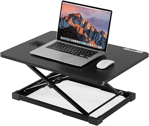 Sunon Desk Converter Ergonomic Standing Desktop Gas Spring Height Adjustable/Table Riser, Sit Stand Converter Dual Monitor Laptop Computer for Home…