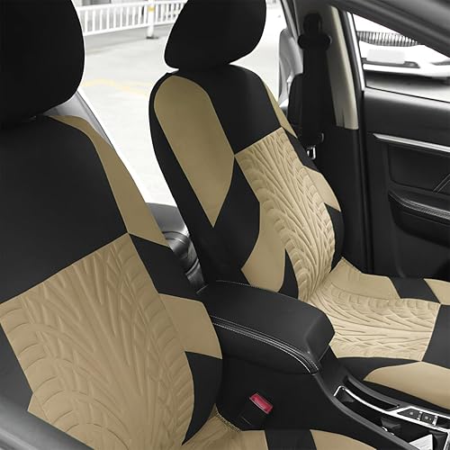 Miniatura 5 de Moly Magnolia Fundas de asiento de automóvil para el juego completo, protectores de asiento de vehículo de poliéster impermeables, funda de cojín
