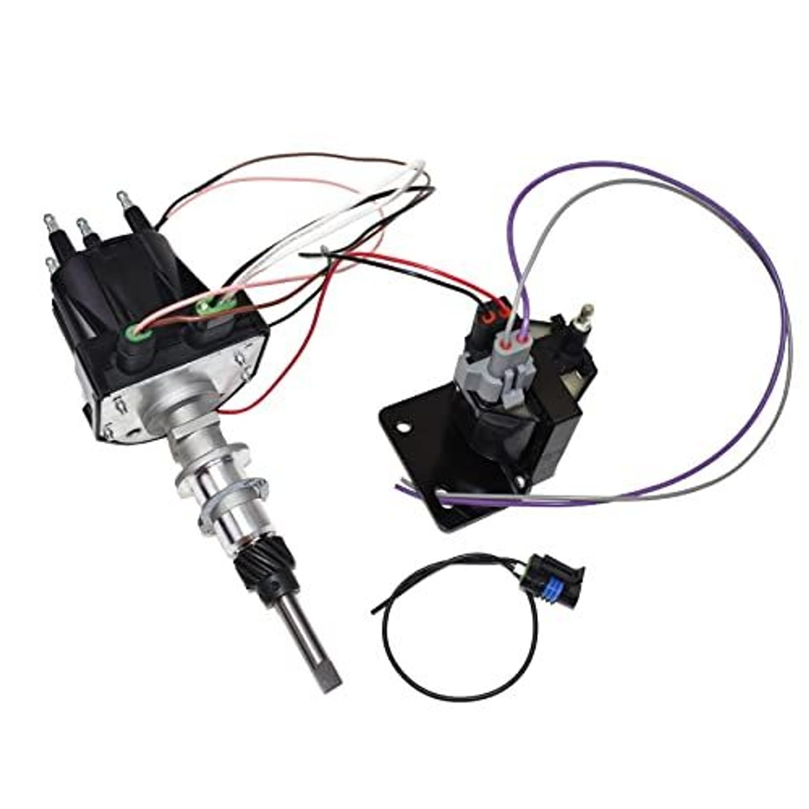 Photo 1 of A-Team Performance - EST Marine Electronic Ignition Distributor and Coil Upgrade Kit 3.0L Delco EST For 4 Cylinder Applications - Compatible with Mercruiser Black Cap