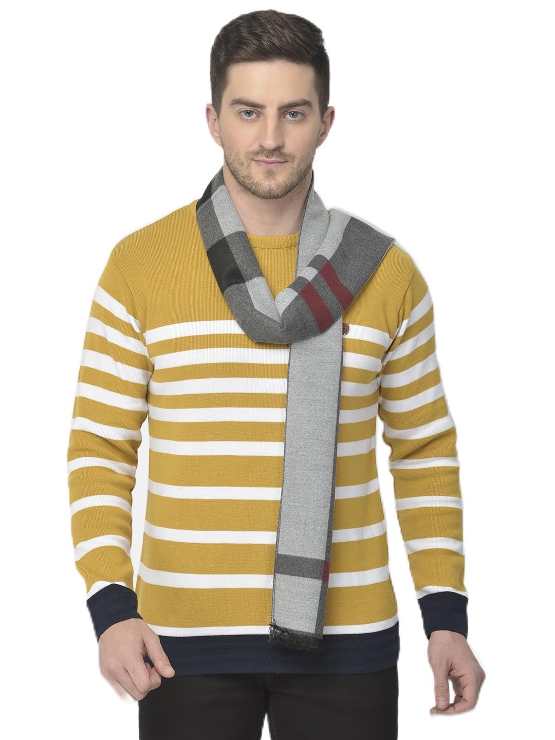 cazzano Men Striped Acrylic Winter Scarf-picture-51