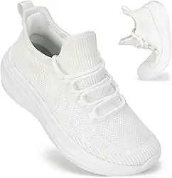 Tênis feminino com bico largo, largo, ultraleve, tênis de corrida para mulheres, antiderrapante, diabético, caminhada, academia, treino, treinador