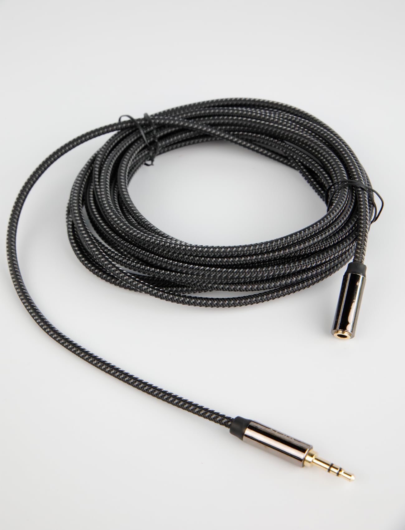 VIOY Câble d'extension de casque 30 m, [coque en cuivre, son Hi-Fi] 3,5 mm mâle vers femelle câble audio stéréo en nylon tressé pour smartphones, tablettes, lecteurs multimédias