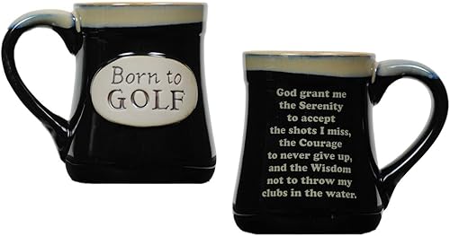 Taza de café para golfistas de Golfer's Prayer. Gran regalo para los amantes del golf, Marrón