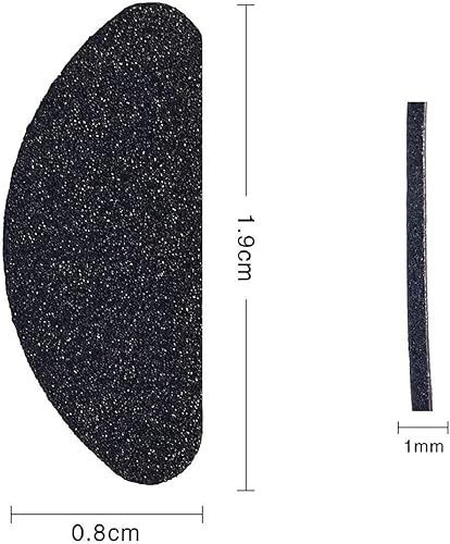 Miniatura 4 de 20 pares de almohadillas de nariz para lentes de 0.039 pulgadas de silicona ultra finas antideslizantes adhesivas para lentes y lentes de sol