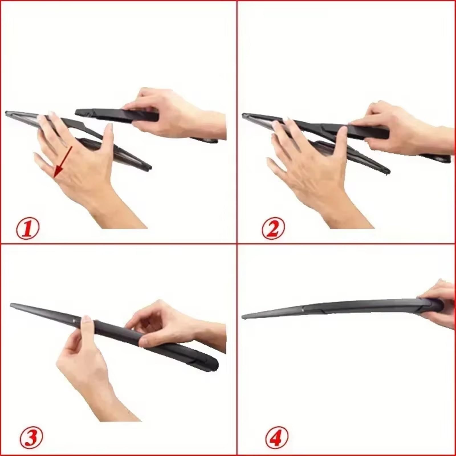 tergicristalli per Auto Compatibile con Toyota per Rear Posteriore 2000 2001 2002 2003 2004 2005 2006 2007 2008 2009-2012 Braccio E Spazzole del Tergicristallo Posteriore da 12 Pollici