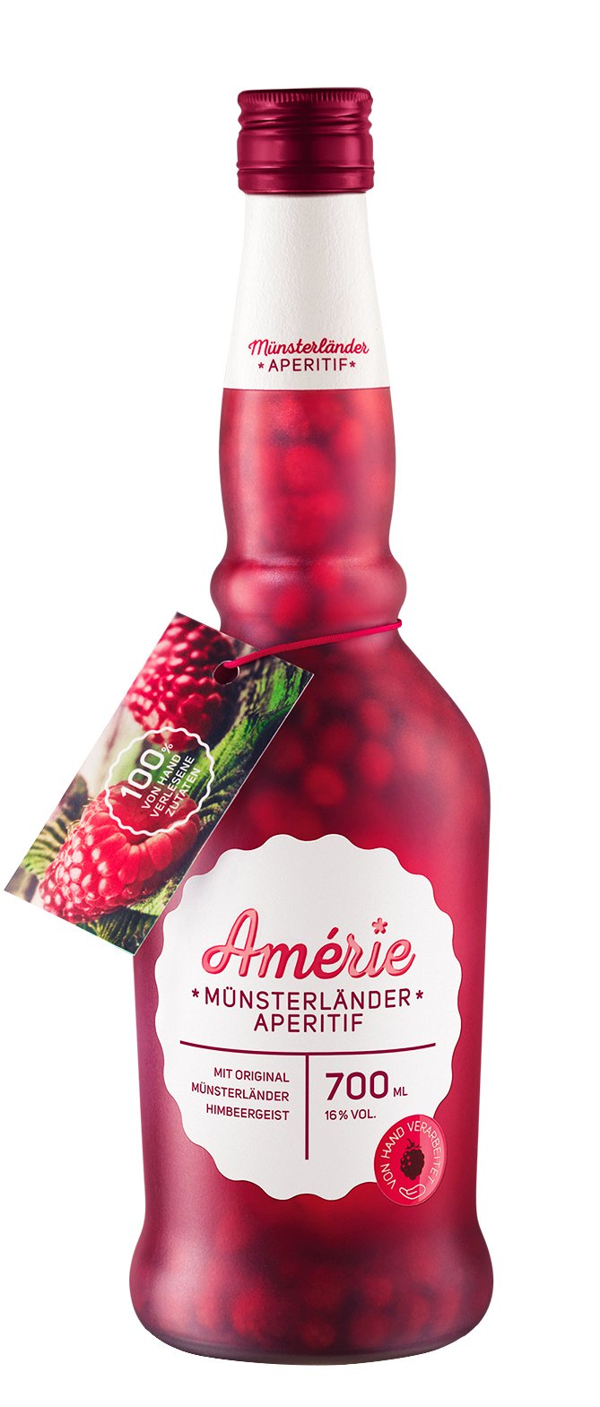 Likör - Spezialität mit Münsterländer Himbeergeist AMÉRIE - MÜNSTERLÄNDER APERITIF (16% Alc. / 700 ml) FRUCHTIG - SPRITZIG