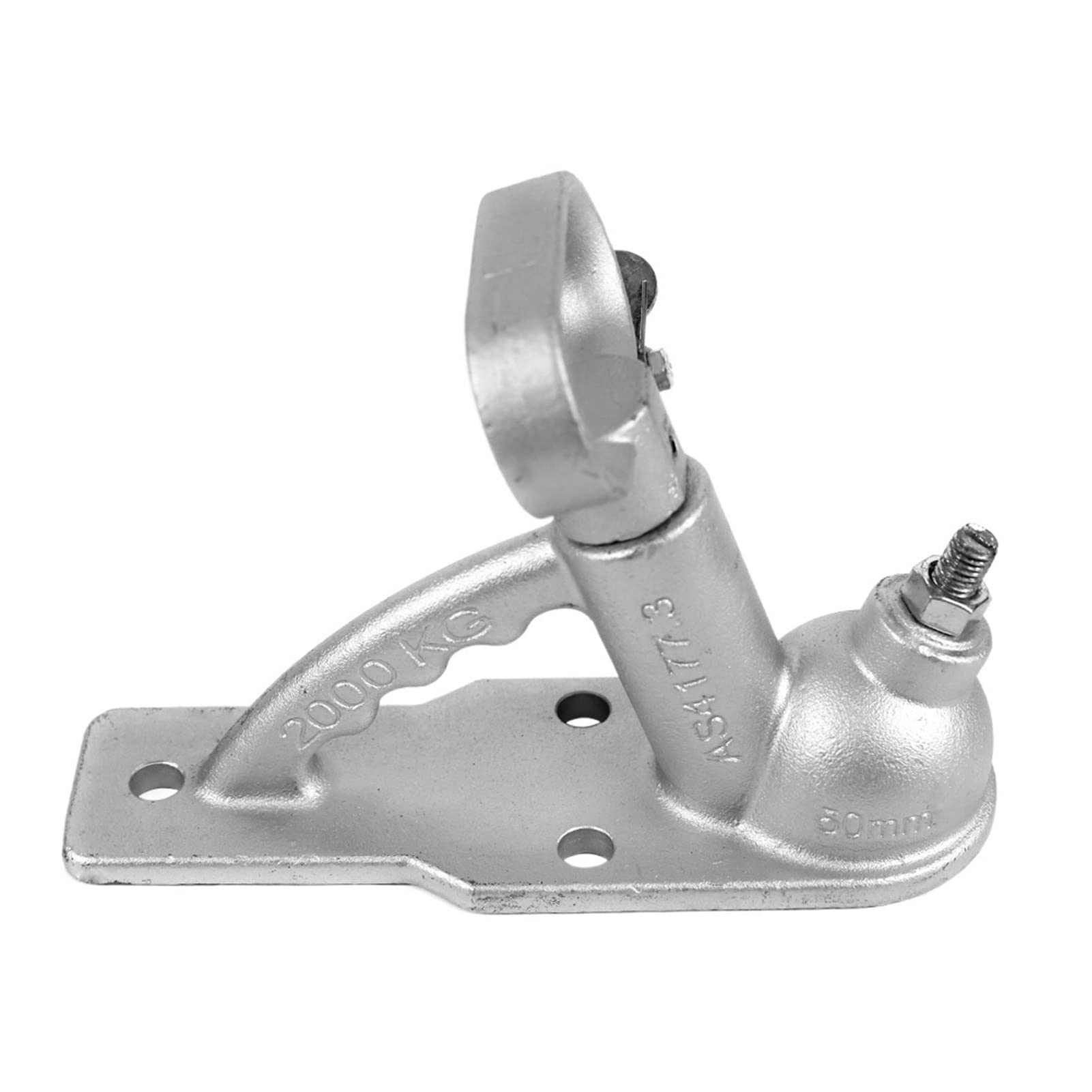 Zaczep do przyczepy, 200. 0 kg 3. Otwory rzucające sprzęgło sprzęgła przyczepy Złącze stylowe pasuje do piłki 50mm Hitch Rv. Camper Caravan Akcesoria Części