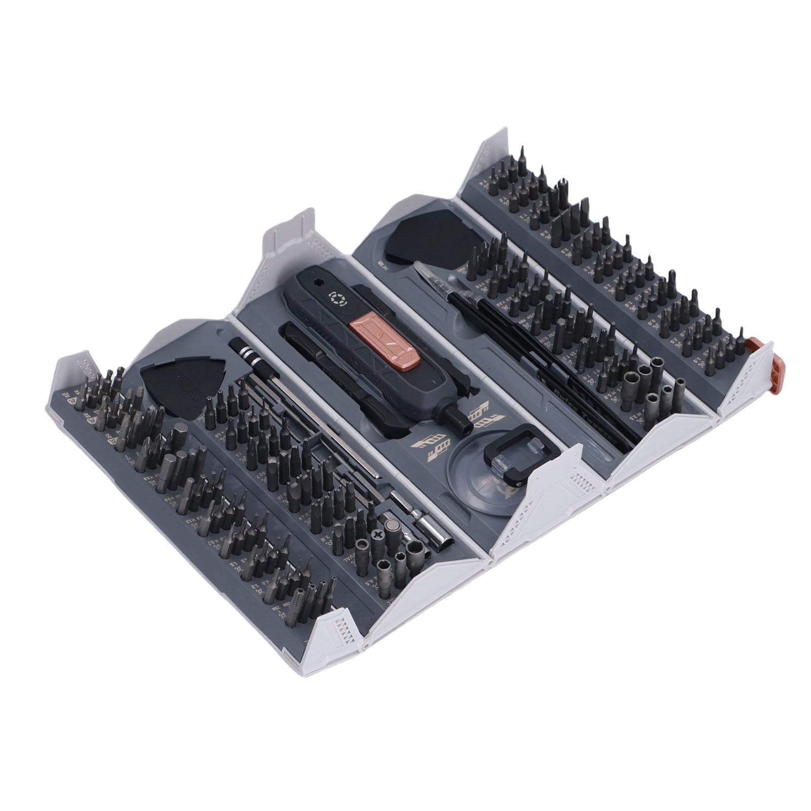 Wakects Zestaw śrubokręta Mini Precision, z 160 Bitami, Uchwytem Zapadkowym, Magnetyzatorem, dla Elektroniki, Komputerów, Zegarków, Zestawu śrubokrętów, Stalowych Bitów CRV, Wielobarstwem Małego