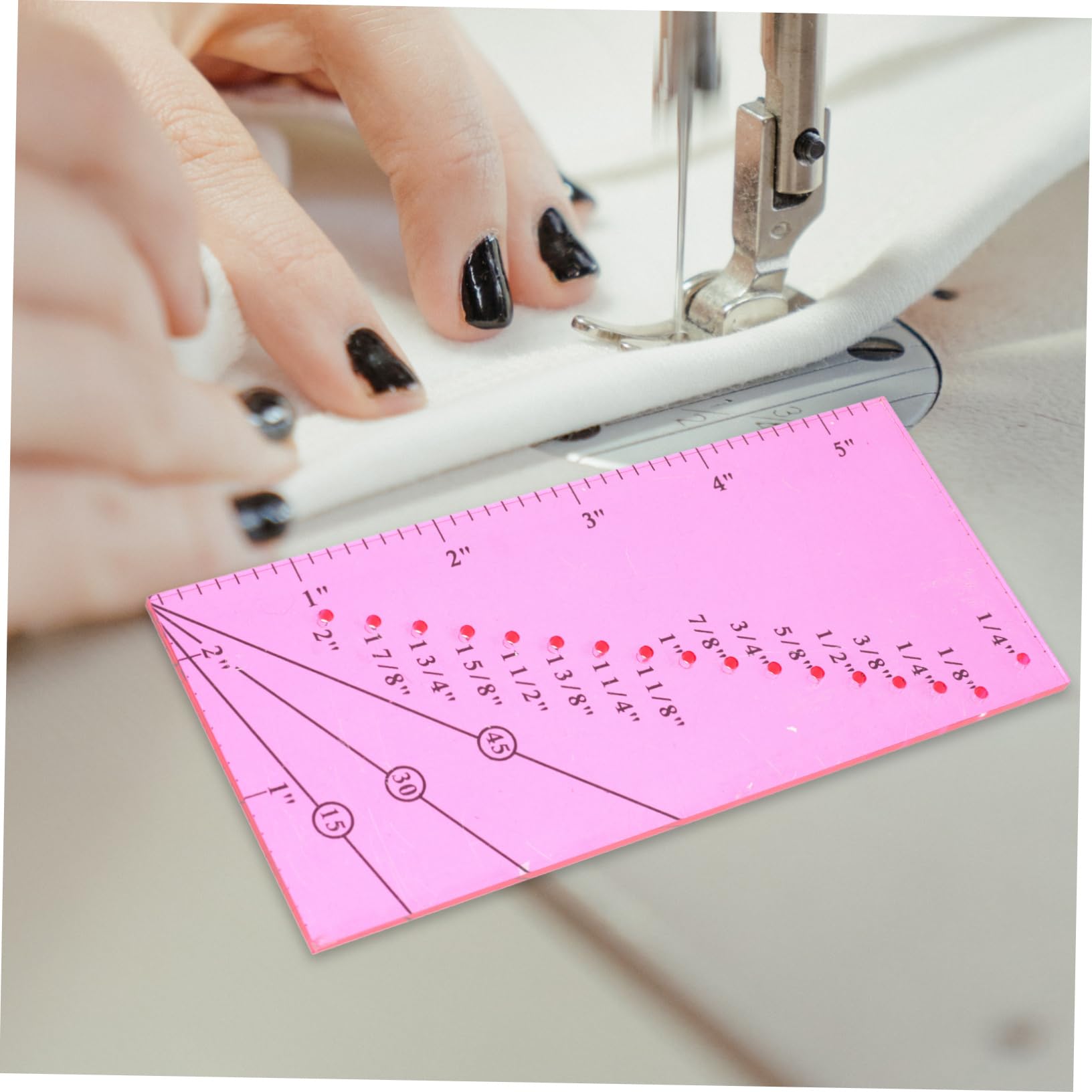 EXCEART 3sets Righello Per Quilting Righello Per Patchwork Accessorio Per Cucito Fai Da Te Con Guida Magnetica e Misura Del Giunto