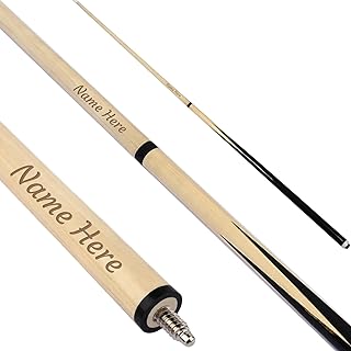 Personalized Pool Cue Stick with Tip, Custom Name Engraved Billiard Cue,...